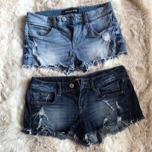 Set of Express Low Rise Shorts